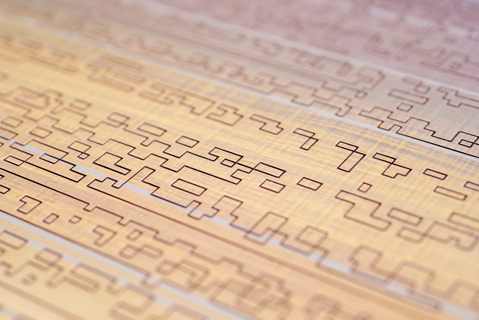 Laser-cut panel — surface detail